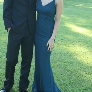 Lulus Moments Of Bliss Forest Green Backless Mermaid Maxi Dress